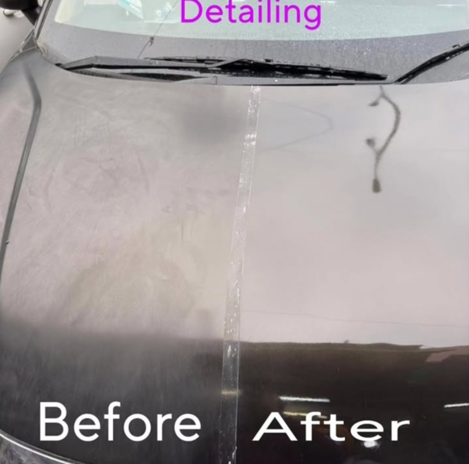 Mercedes detailing before and after
